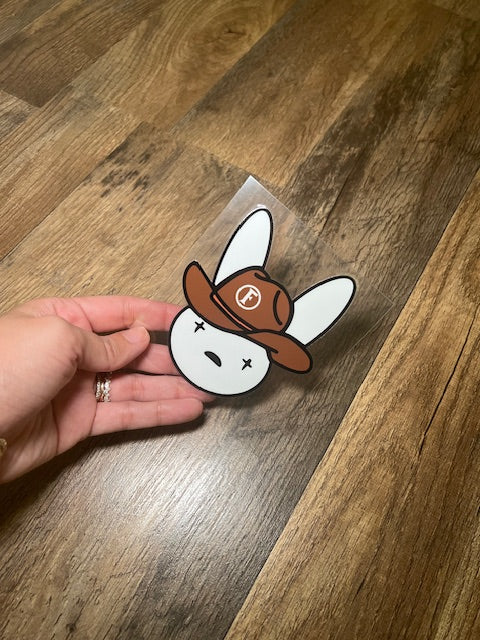 cow boy hat bunny