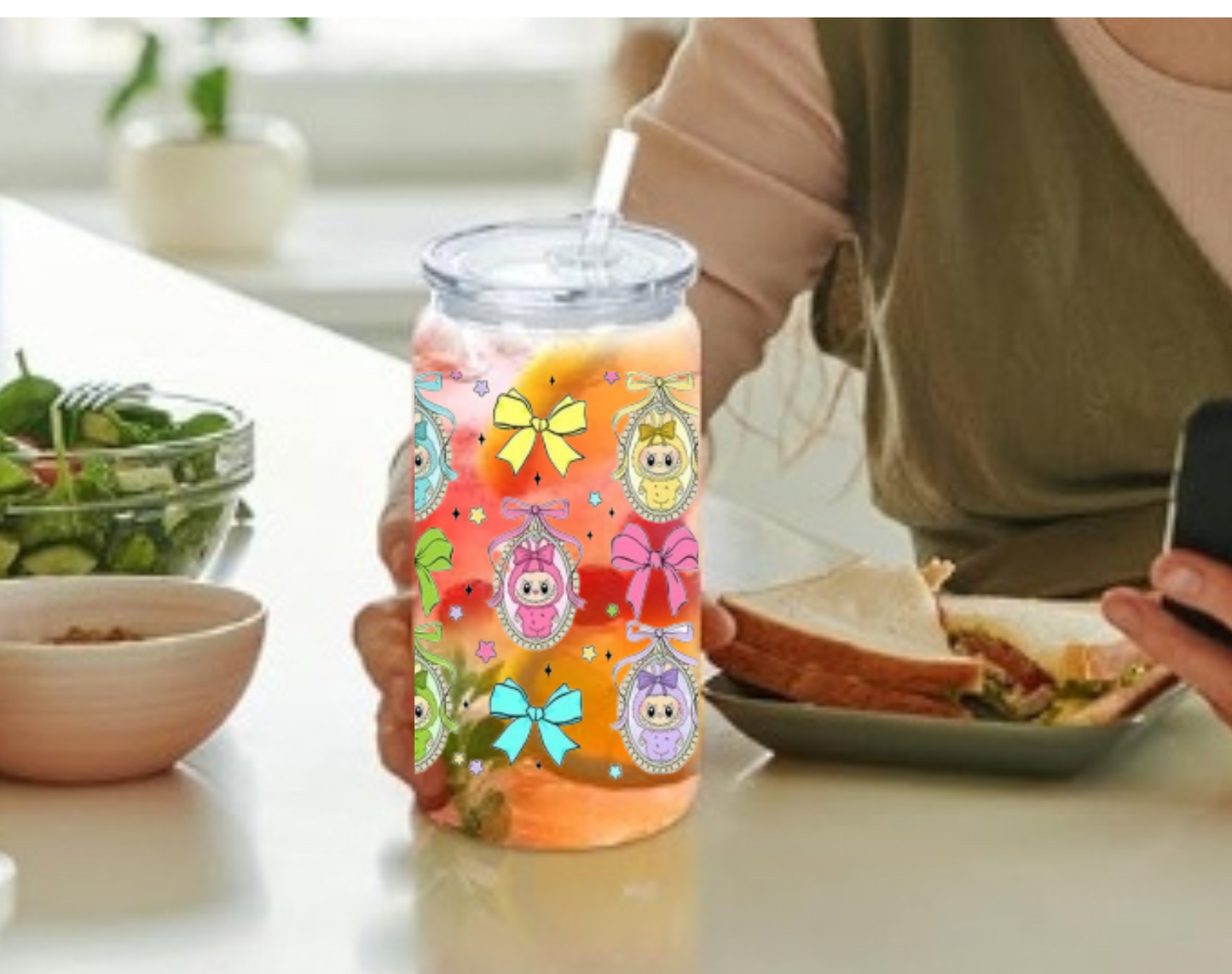 Cute Monster Plastic Cup