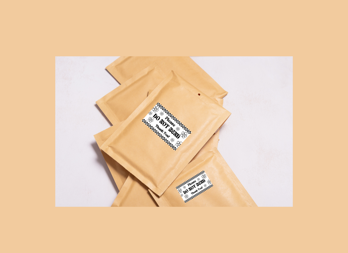 Daisy Checkers Shipping Labels