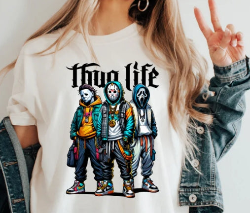 Thug Life Screen Print Transfer