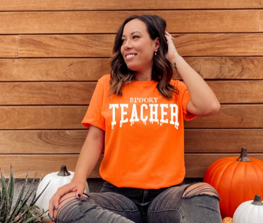 Spooky Teacher - Screen Print Transfer